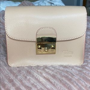 Brand New Blush Italian Leather Bag